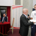 Un momento della presentazione della squadra