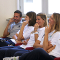 Un momento della presentazione della squadra