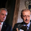 Un momento della conferenza stampa