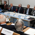 Un momento della conferenza stampa