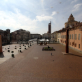 Le opere di Pomodoro in piazzetta Reale
