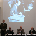 Un momento della conferenza stampa