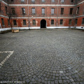 Un cortile delle ex carceri Nuove