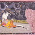 Vishnu steso sul serpente Shesha