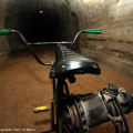 La bicicletta che permetteva di illuminare il rifugio