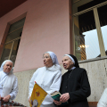 La visita del Papa al Cottolengo