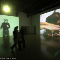 Vito Acconci. Film=Landscape, Video=Close-Up