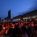 Il pubblico in piazza Castello