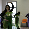 La performance delle danzatrici di Teatro Orfeo
