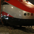 Le fasi di posa della locomotive nella notte fra venerdì e sabato
