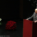 Il Presidente della Repubblica Giorgio Napolitano sul palco del Regio