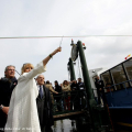 Luciana Littizzetto madrina del varo dei nuovi battelli
