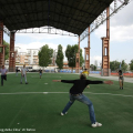 Una partita di calcetto a Parco Dora