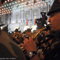 Le fanfare in piazza Palazzo di Città