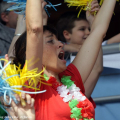 Tifosi sulle tribune dello stadio Primo Nebiolo