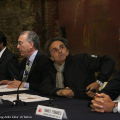 Un momento della conferenza stampa
