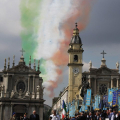 La scia delle frecce tricolori