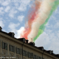 Il secondo passaggio delle frecce tricolori