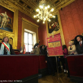 Un momento della cerimonia in Sala Rossa
