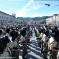 I bersaglieri in piazza Vittorio Veneto