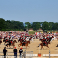 Il carosello storico del Reggimento a cavallo dei Carabinieri