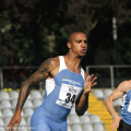 Andrew Howe nella prima batteria dei 200m maschili