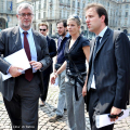 L\'Assessore Claudio Lubatti e l\'AD di GTT Roberto Barbieri