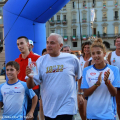 L\'arrivo della staffetta in piazza Castello