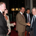 Foyer del Toro: Il maestro Noseda con la moglie Lucia, Maurizio Braccialarghe e Angelo Benessia