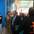 Emanuele Durante, Angelo Benessia e Tom Dealessandri visitano i nuovi spazi del Cecchi Point