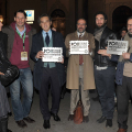 Le autorità in largo Saluzzo