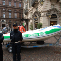 La Polizia Municipale in piazza Carignano