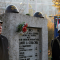 Il monumento dedicato ai soldati italiani caduti sito nel Parco Divisione Acqui