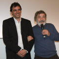 Massimo Venier e Gianni Amelio in sala 3 del Reposi