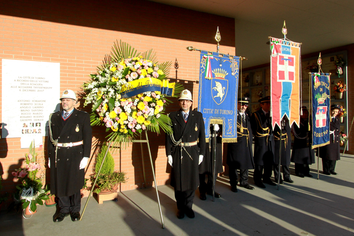 Cerimonia di commemorazione delle vittime della ThyssenKrupp