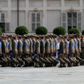 La cerimonia dell\'alzabandiera