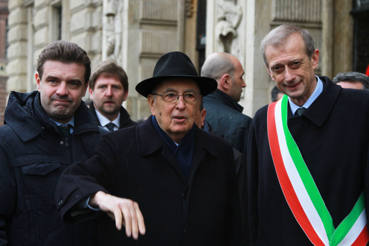 Il Presidente della Repubblica Giorgio Napolitano a Torino