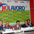 L\'intervento del Vicesindaco Tomdealessandri durante la conferenza stampa di apertura di Io Lavoro