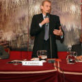 Un momento della conferenza stampa