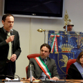 Antonio Punzurudo, presidente della Circoscrizione 2, Andrea Tronzano e Dina Bilotto