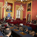 Un momento della commemorazione in Sala Rossa