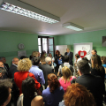 Un momento della conferenza stampa di inaugurazione