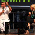Oliviero Toscani e Antonella Parigi