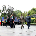 La deposizione di una corona di alloro al monumento nazionale al Carabiniere