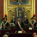 Un momento della commemorazione in Sala Rossa