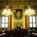 I soci della Consulta per i beni architettonici in Sala Rossa in occasione del 25° anniversario della Fondazione