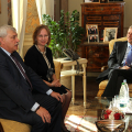 Il Sindaco Piero fassino ed il Governatore di San Pietroburgo Georgy Poltavchenko