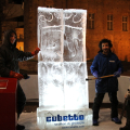 Lo scudo con gli scultori del ghiaccio
