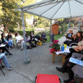 Un momento della conferenza stampa