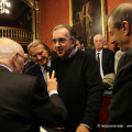 Il Presidente saluta Luca Cordero di Montezemolo e Sergio Marchionne